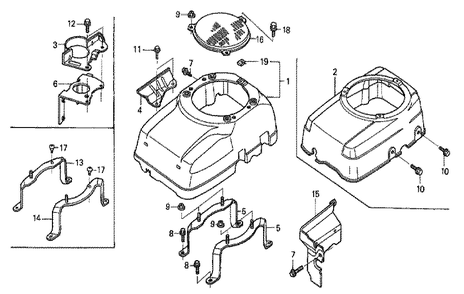 Fig-0 Diagram and Parts List for GXV340K2 Type DCA Honda Engine