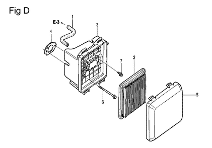 Fig-4 Diagram and Parts List for GCV160LA Type N5MF Honda Engine