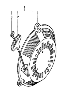 Fig-0 Diagram and Parts List for GC160 Type VXJ Honda Engine