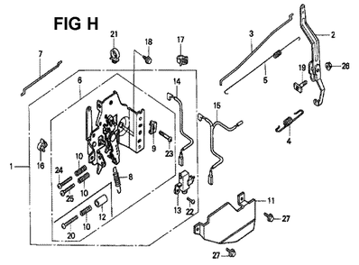 Fig-11 Diagram and Parts List for GXV160K1 Type SFSK Honda Engine