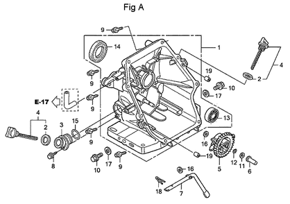 Fig-1 Diagram and Parts List for GC160LA Type MHA2 Honda Engine