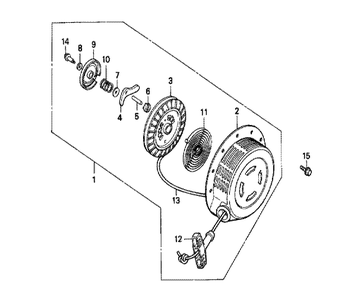 Fig-0 Diagram and Parts List for GX240 Type LK Honda Engine