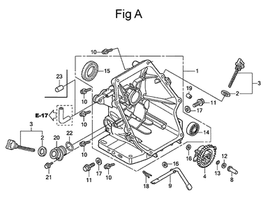 Fig-1 Diagram and Parts List for GC160 Type QHA Honda Engine