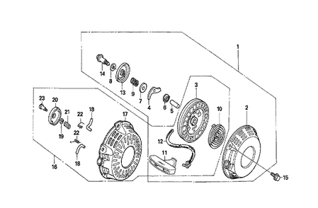 Fig-0 Diagram and Parts List for GX120T1 Type QT Honda Engine