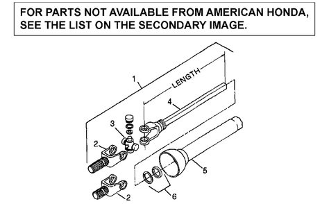 Part Location Diagram of 72995-0107 Honda Yoke