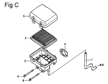 Fig-3 Diagram and Parts List for GC135 Type WHE Honda Engine