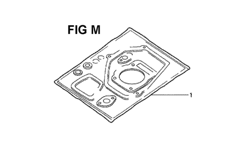 Fig-1 Diagram and Parts List for GXV160K1 Type A1 Honda Engine