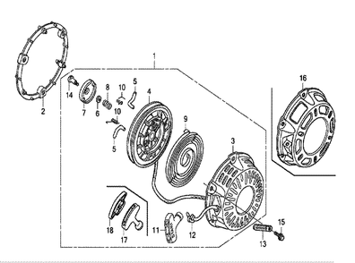 Fig-0 Diagram and Parts List for GX200UT Type QX9 Honda Engine