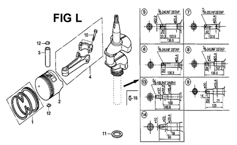 Fig-9 Diagram and Parts List for GXV160H2 Type N4 Honda Engine