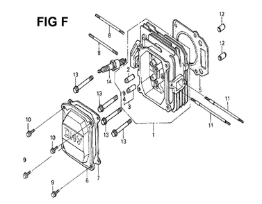 Fig-6 Diagram and Parts List for GXV160K1 Type A1 Honda Engine