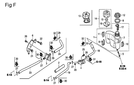 Fig-6 Diagram and Parts List for GCV160LE Type A7H1 Honda Engine
