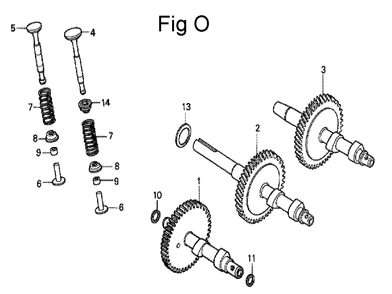 Fig-15 Diagram and Parts List for G100K2 Type SJA Honda Engine