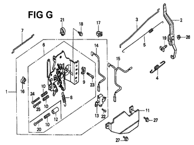 Fig-4 Diagram and Parts List for GXV160K1 Type N5 Honda Engine