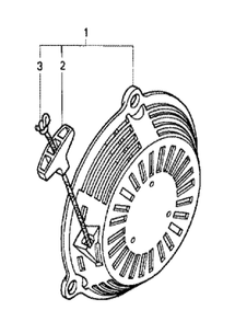 Fig-0 Diagram and Parts List for GC190A Type VXA Honda Engine