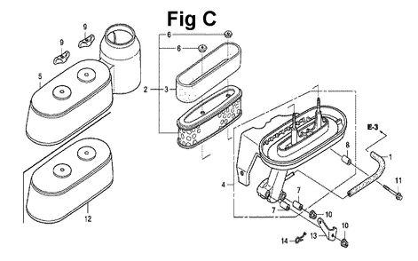 Fig-3 Diagram and Parts List for GXV160UH2 Type N4 Honda Engine