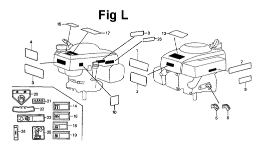 Fig-4 Diagram and Parts List for GXV120 Type A1L2 Honda Engine