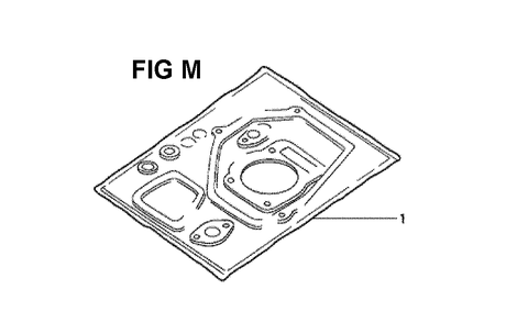 Fig-11 Diagram and Parts List for GXV140 Type N1S Honda Engine