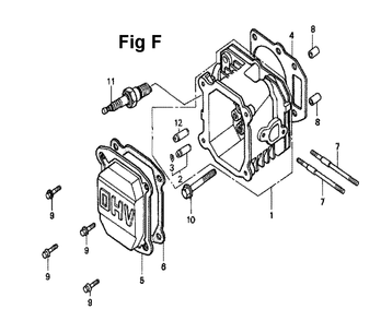 Fig-1 Diagram and Parts List for GXV140 Type N2 Honda Engine