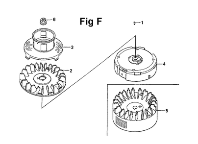 Fig-3 Diagram and Parts List for GXV160UH2 Type SFL Honda Engine