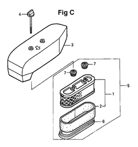 Fig-12 Diagram and Parts List for GXV160K1 Type N6 Honda Engine