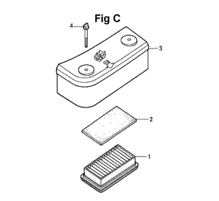 Fig-11 Diagram and Parts List for GXV140 Type A1K Honda Engine