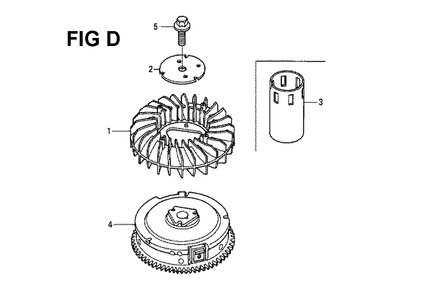 Fig-2 Diagram and Parts List for GXV530 Type JXA3A Honda Engine