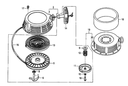 Part Location Diagram of 16910-ZE8-005 Honda Strainer Comp, Fuel