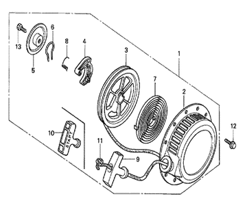 Fig-0 Diagram and Parts List for G100K2 Type SJ2 Honda Engine