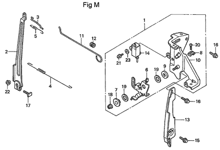 Fig-13 Diagram and Parts List for GC160A Type QHAJ Honda Engine