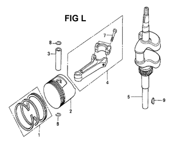 Fig-4 Diagram and Parts List for GXV120 Type SFTH Honda Engine