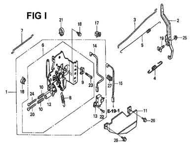 Fig-4 Diagram and Parts List for GXV160H2 Type N45 Honda Engine