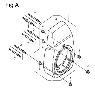 Fig-1 Diagram and Parts List for GC160 Type QHP7 Honda Engine