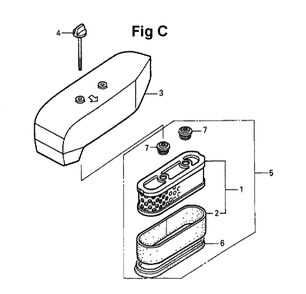 Fig-1 Diagram and Parts List for GXV160K1 Type N42 Honda Engine