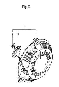 Fig-5 Diagram and Parts List for GC160A Type DEAF Honda Engine
