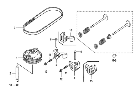 Fig-0 Diagram and Parts List for GCV160A Type A2R Honda Engine