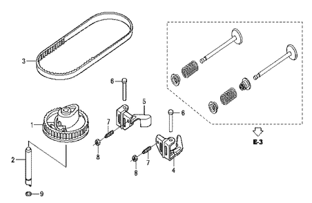 Fig-0 Diagram and Parts List for GCV160LA Type N5R Honda Engine