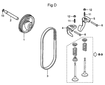 Fig-4 Diagram and Parts List for GC160A Type QEA Honda Engine