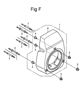 Fig-6 Diagram and Parts List for GC160 Type QHA Honda Engine