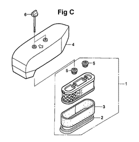 Fig-1 Diagram and Parts List for GXV160UA1 Type T1AH Honda Engine
