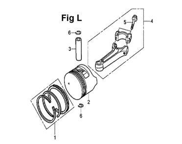 Fig-10 Diagram and Parts List for GXV160UH2 Type A1S Honda Engine