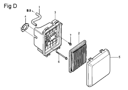 Fig-4 Diagram and Parts List for GCV160LA Type A2R Honda Engine