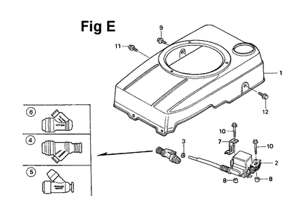 Fig-3 Diagram and Parts List for GXV120 Type A1LA Honda Engine