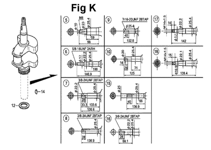 Fig-10 Diagram and Parts List for GXV160UH2 Type N1 Honda Engine