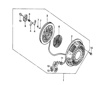 Part Location Diagram of 12000-ZH9-010 Honda Barrel Assembly, Cylinder (Standard)