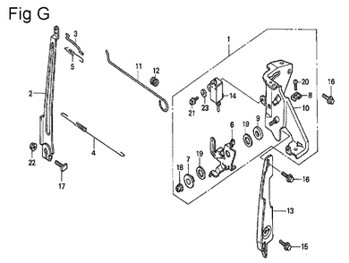 Fig-7 Diagram and Parts List for GC160A Type QHEP Honda Engine