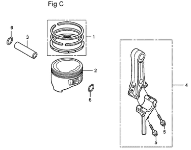 Fig-3 Diagram and Parts List for GC160LA Type QHAJ Honda Engine