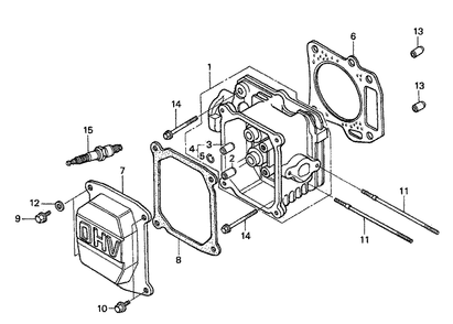 Fig-0 Diagram and Parts List for GXV120 Type A12 Honda Engine
