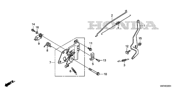 Control (Hrx217k6) Diagram and Parts List for HRX217K6 (Type  HYA)(MAMA-1000001 - 9999999) Honda Lawn Mower