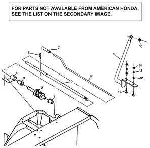 Part Location Diagram of 72998-0075 Honda Support, Rotation Handle (Not Available)