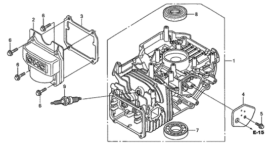 Part Location Diagram of 90043-Z8D-000 Honda Bolt, Stud (Fan Cover)